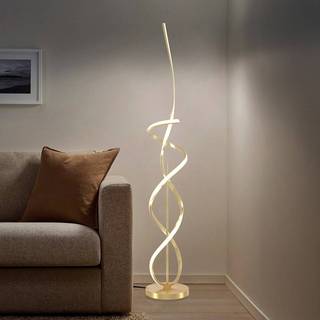 LED gulvlampe Kira ONLI, Messing/guld, Stue/spisestue, Aluminium, Moderne