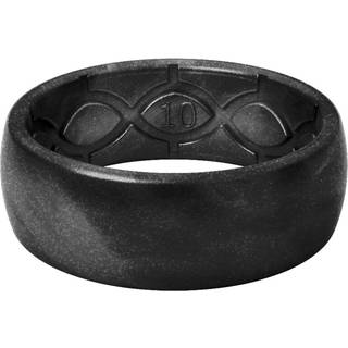 Groove Life Metallic Black Pearl Ring - ndbar silikone vielsesringe til mnd Livstidsdkning Unikt design Comfort Fit Ring - str. 12