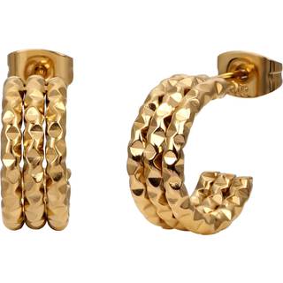 Conmé Øreringe Hoops Rome small - Flerfarvet