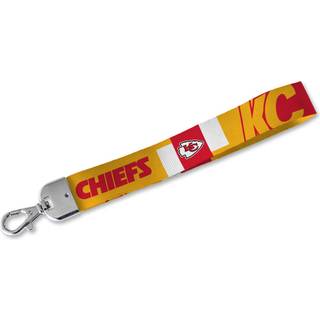 Rico Industries NFL Fodbold Kansas City Chiefs Standard håndled Lanyard Key Chain Cute Wristlet Strap Keychain Holder for Women Men Car Keys ID B