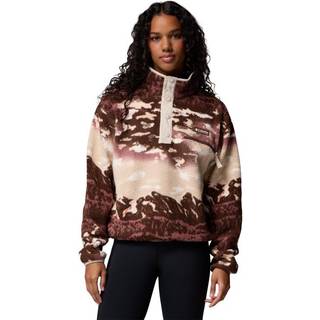 Columbia Helvetia Crop Print Fleece, Brun - XS