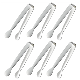 6 stk. mini små bittesmå tænger, 4,25 tommer små tænger i 304 rustfrit stål