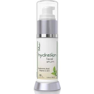 Deluvia Vitamin C Serum til Ansigt Hyaluronsyre Ansigtsserum Hydraterende Serum med fugtgivende E-vitamin og organisk Aloe Vera til flsom og tr