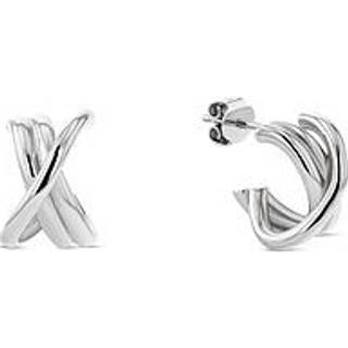 Stainless Steel Knot Hoop Earrings