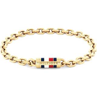 Gold-Plated Stainless Steel Chain-Link Bracelet