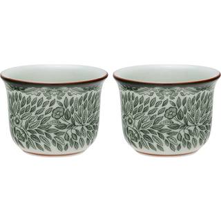 Rörstrand Ostindia Floris Æggebæger 2-pak t - Æggebægre Feldspar Porcelain Grøn - 1079413