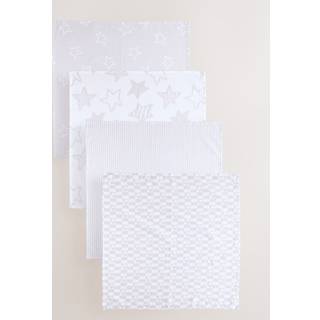 Next Grey Star Baby Muslins Cloths 4 Pack