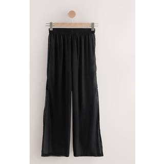 Next Black Sheer Beach Wide Leg Trousers