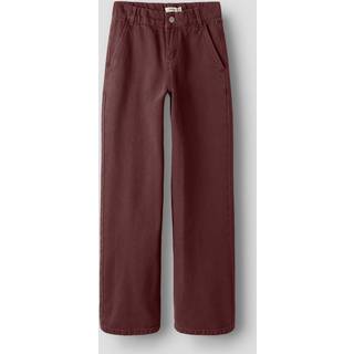 Overfarvet Med Vide Ben Jeans