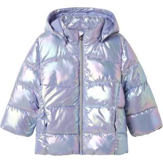 NAME IT Shiny Puffer Jakke Molina Pastel Lilac