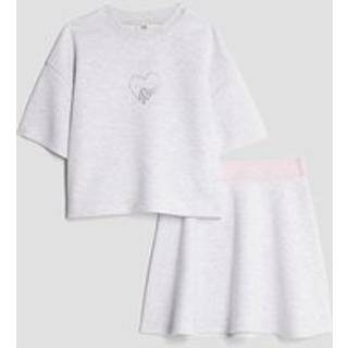 River Island River Island Grey Premium Essential Skirt Set