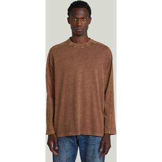 Washed Boxy T-Shirt - Brown - Men