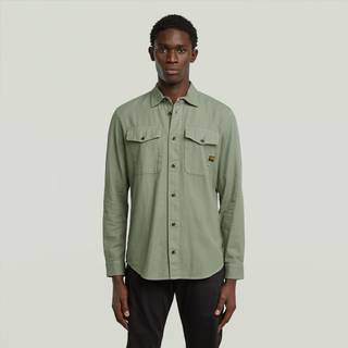 Marine Slim Shirt - Green - Men