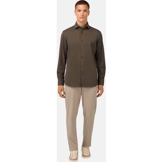 BOGGI MILANO Herren Hemd braun meliert
