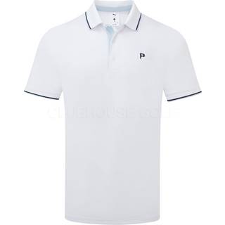 PUMA x PALM TREE CREW Tipped Golf Polo Men, Clothing, White Glow/Haute Tropic, XXL