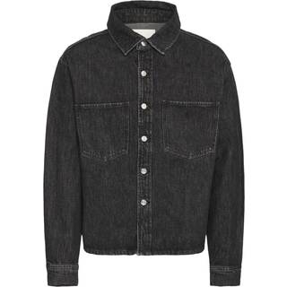 Solid Rip Overshirt Black Denim