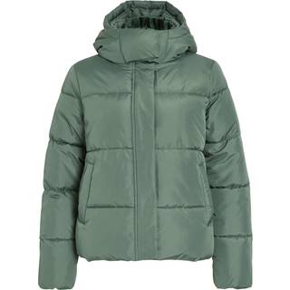 Vimilja Med Hætte Pufferjakke