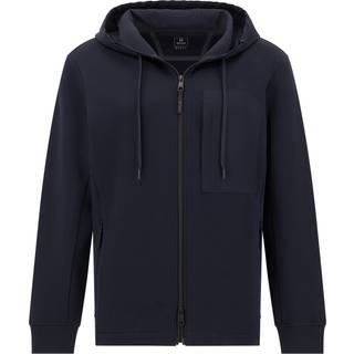 BOGGI MILANO Herren Sweatjacke blau unifarben