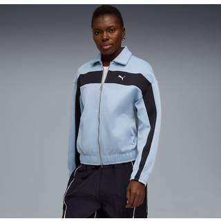 PUMA FtblEdition Football Track Jacket Women, Clothing, Blue Wash/New Navy, S