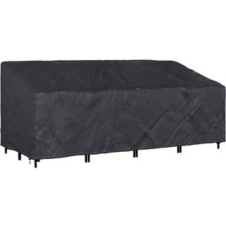 Havebænkkappe Sort 200 x 100 x 89 cm 210D oxford stof