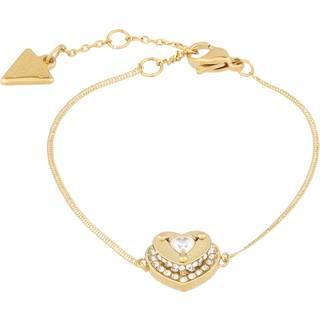 Guess JUBB05550JWYGS Damen-Armband Herz Pave Goldfarben S