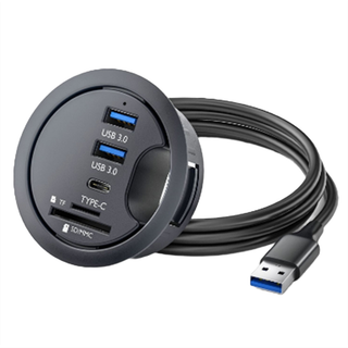 USB HUB 3.0 Montering i skrivebordsdockingstation med Multi USB 3.0-adapter