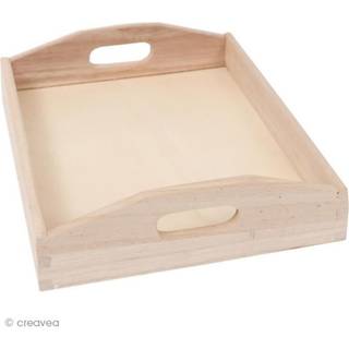 Tablett rechteckig natur