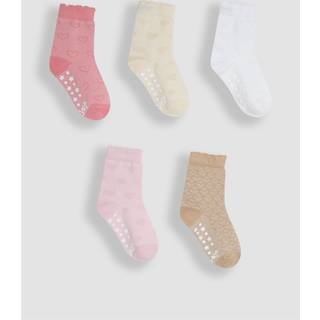 Jojo Maman Bébé JoJo Maman Bébé Pink 5-Pack Socks