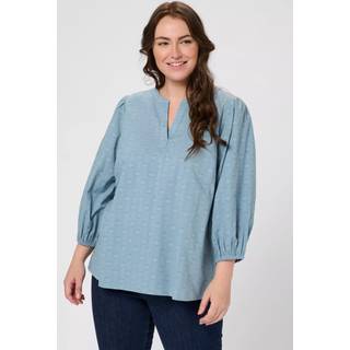 Kaffe Curve KCloulou Bluse - Blå - Str 48 - Damer