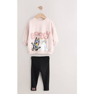 Next Pink Bluey Halloween Sweatshirt & Leggings Set (12mths-7yrs)