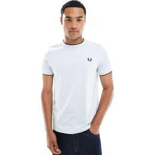 Fred Perry Twin Tipped T Shirt Light Ice Blue