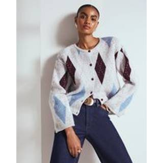 River Island River Island Cardigan med argyle-tryk
