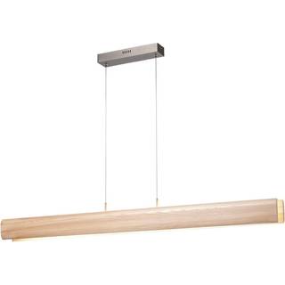 Brilliant Hængelampe Monterra, dæmpbar, Lyst træ, Stue/spisestue, Træ