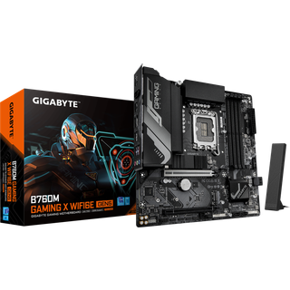 GIGABYTE B760M GAMING X WIFI6E GEN5 Motherboard - Supports 14th Gen. Intel Core CPUs, 8+1+1 phases VRM, up to 5600MHz DDR5, 2xPCIe 4.0 M.2, Wi-Fi 6E, 2.5 GbE LAN, USB 3.2 Gen 1