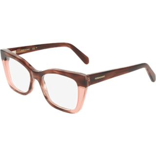 Ferragamo Kvinde SF3052 243 Optiske stel Acetat Havana Firkantet Normal