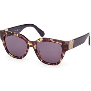 MAX&Co Kvinde MO0138 56Y Solbriller Acetat Havana Violet Firkantet Normal
