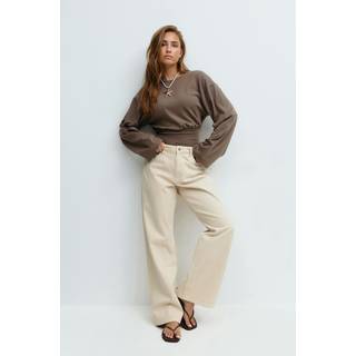 Gina Tricot-Wide sleeve top-Langærmede toppe-Beige-XS-Dame