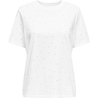 ONLY T-shirt - Monja Studs - White Studs