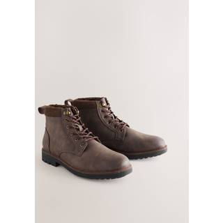 Next Brown Borg Lined Cord Trim Boots