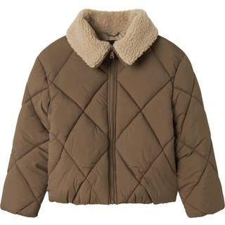 Name It Pufferjakke Morel Med Teddykrave - Str. 10y 140cm