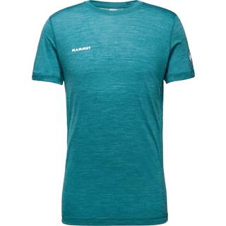 Mammut Tree Wool Firstlayer T-Shirt Funktionsshirt Herrer størrelse XL farve turkis