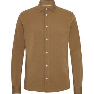 CLEAN FORMAL STRETCH SHIRT - Brown
