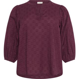 Kaffe Curve KCloulou Bluse - Rød - Str 42 - Damer