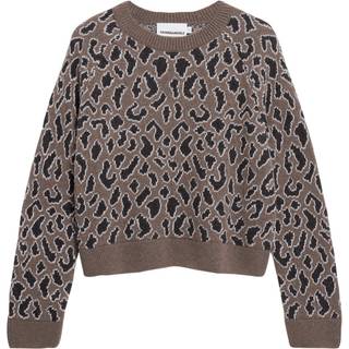 ARMEDANGELS Women's Diliriaa Leopaa Sweatere Damer størrelse L farve brun