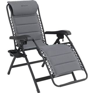 Outwell Acadia Campingstål størrelse 69 x 85 x 100/114 cm farve grå