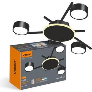 Loftspotlampe 3x30W GX53 - 230V, 9W back light, lysstyrke 830 - Kulør : Varm