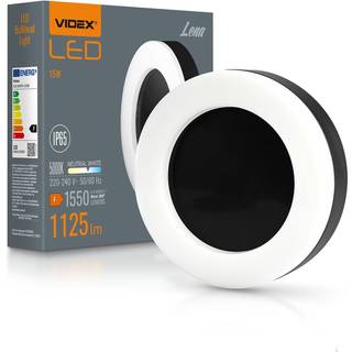 Lena væglampe 15W - LED, sort, neutral hvid, 230V, 1550lm - Kulør : Neutral