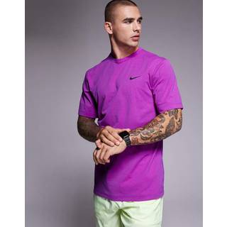 Kortærmet Nike Hyverse Dri-FIT UV-overdel til mænd - lilla - M
