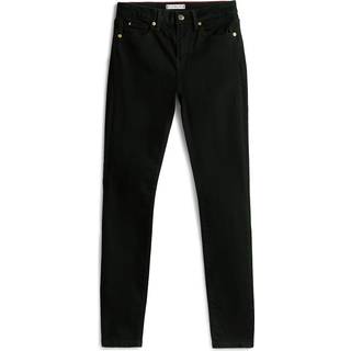 Como Mid Rise Skinny Black Jeans