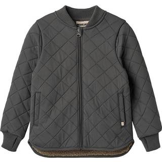 Wheat Benni Termojakke Black Sea Med Teddyfoer Og Refleks - Str. 4y 104cm
